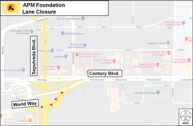 APM Foundation Lane Closure