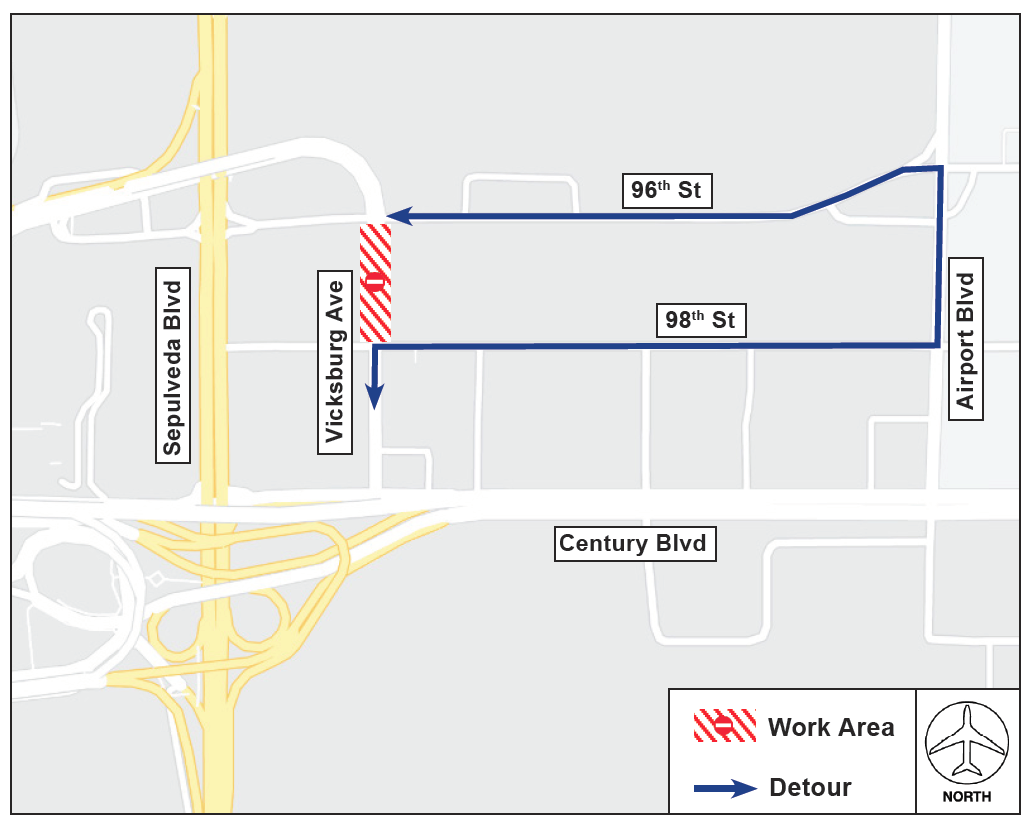 World Way South Closure