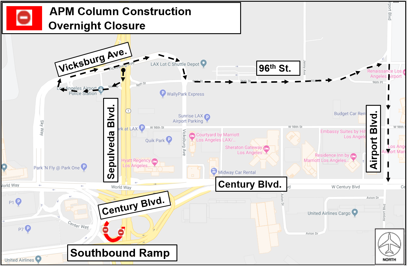 Closure Roadwork Map